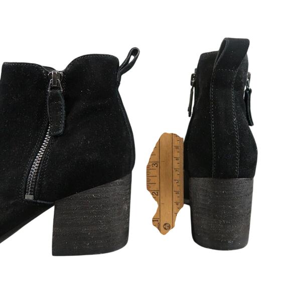 Blondo Shoes Womens 6 Bootie Block Heel Classic Leather Fashion Waterproof Black - Picture 7 of 16